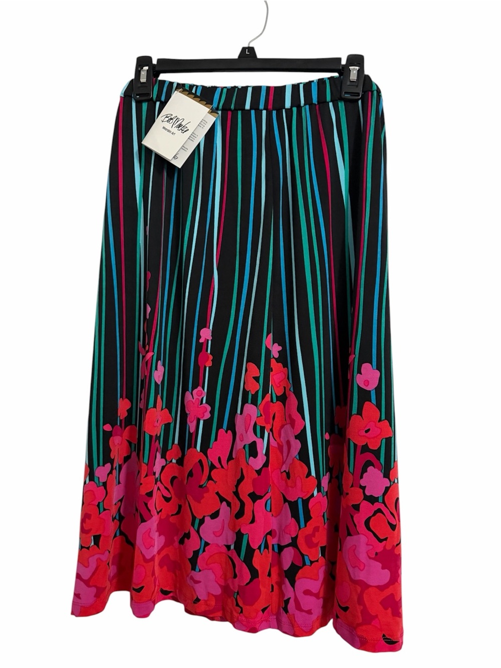 Bob Mackie Wearable Art NWT Skirt in bright colors - L